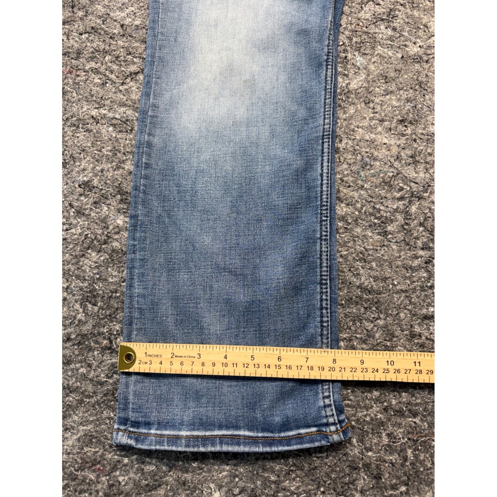 Old Navy 360 Stretch Straight Leg Jeans Mens 38x30 Light Wash Blue Denim Comfort - Picture 4 of 13